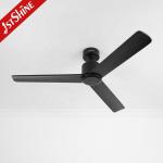 Timer Included 52 Inch/OEM Pure Copper DC Black Wooden Ceiling Fan with Remote