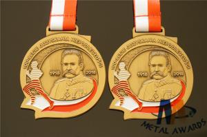 Wholesale Customised 3D Mold Relief Soft Enamel Medals Personlized Shape 60*3MM from china suppliers