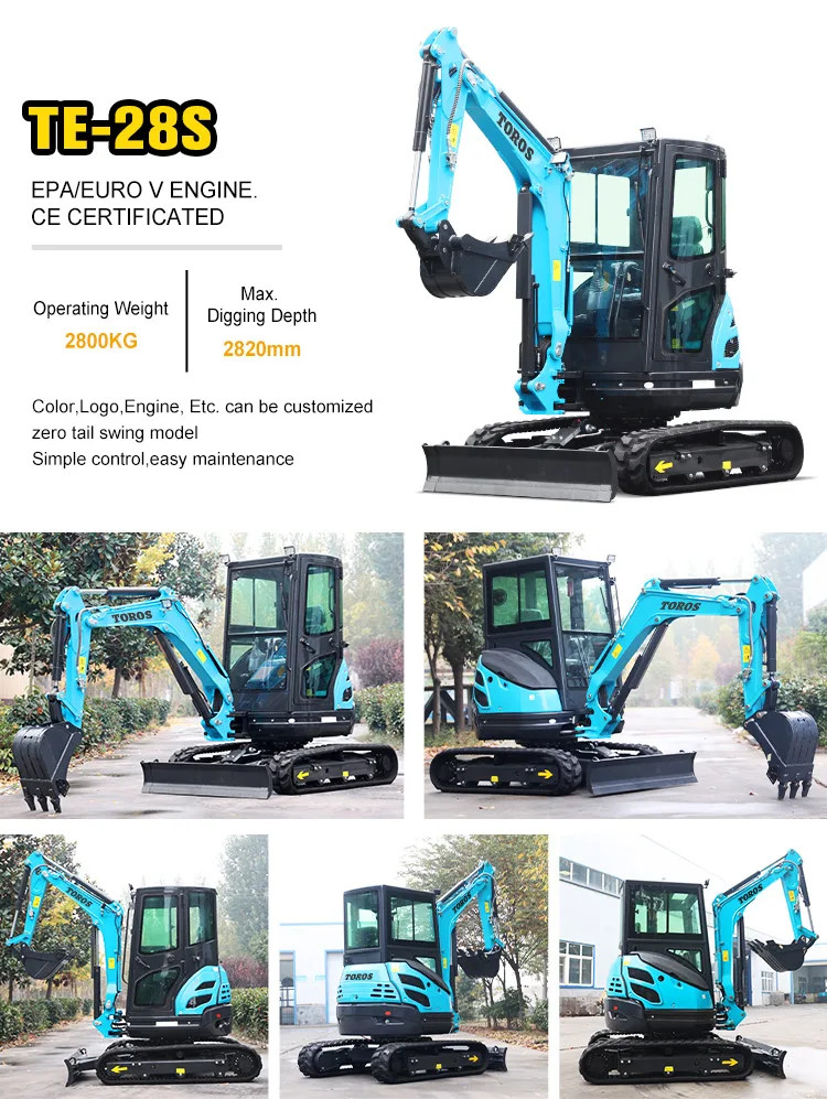 Mini Excavator 3.5 ton Kubota Engine Small Excavation CE EPA EURO5 Micro Digger Crawler Bagger