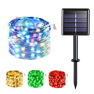 Wholesale Solar Panel IP44 22m Garden LED String Lights 50 100 200 300 Led Rohs from china suppliers
