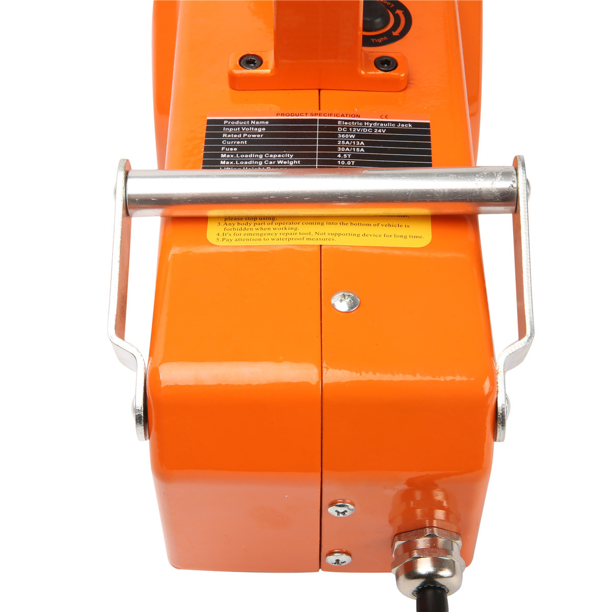 Safety Valve 15 Ton Hydraulic Jack With Cigar Lighter For All Car