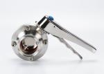 Durable 3 / 4 DN10 Brewing Accessories Stainless Steel Butterfly Valve CE