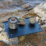 Aluminum Plate Small Low Folding Camping Table Outdoor Aluminum Alloy Ultra