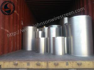 Wholesale Customized Stainless Steel Well Screen , Industrial Welded Wedge Wire Screen from china suppliers