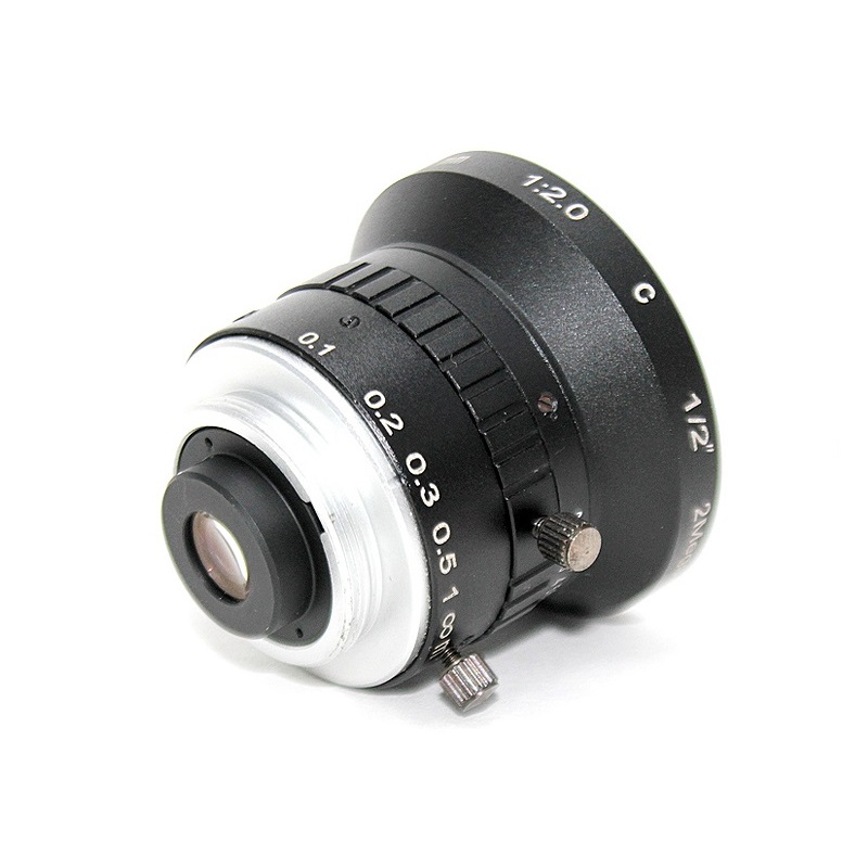 Industrial lens manual aperture lens 4mm 2MP 1/2 C interface video lens for cctv camera HD AHD camera