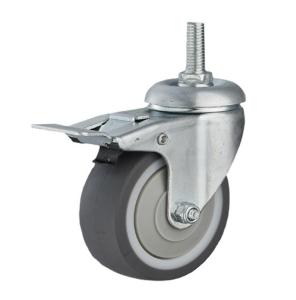 Wholesale 75mm PP Core Chair Caster Wheel With Brake Durable Shopping Cart Wheels from china suppliers