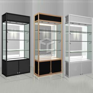 Wholesale 47in Long Shop Glass Display Showcase Cabinet Melamine Board With T5 LED Light from china suppliers