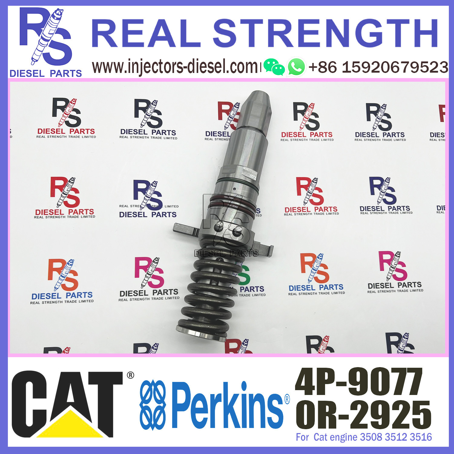 Diesel Fuel Engine Injector 4P-9077 OR-2925 For Cater-pillar 3512/3516/3508 Engine
