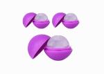 Food Grade Silicone Ice Cube Trays , Round Flexible Football Ice Cube Mold
