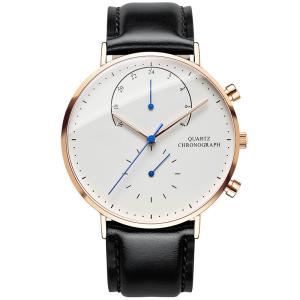 Wholesale 3atm water resistant chronograph stainless steel back watch with blue hand from china suppliers