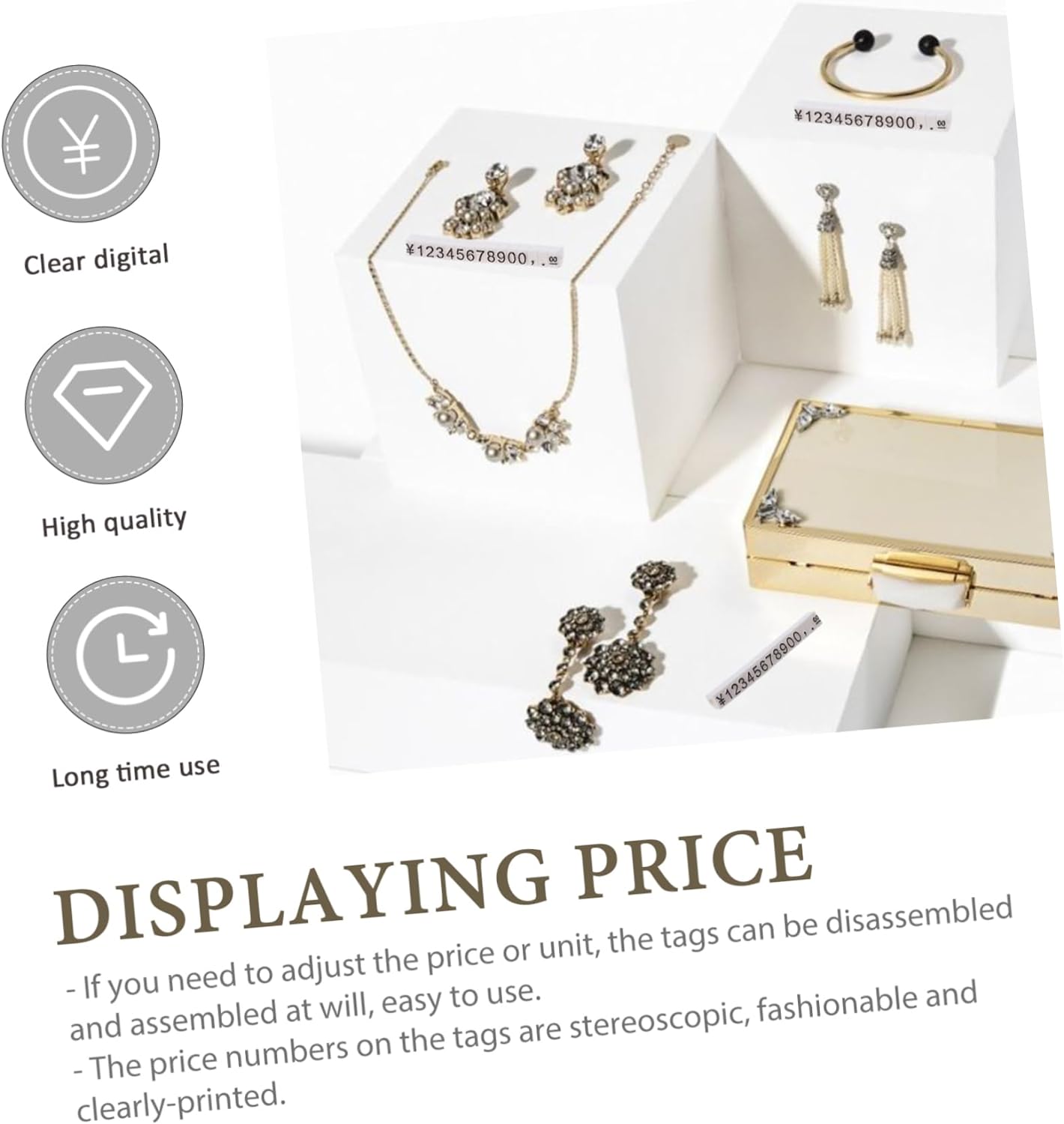 Jewelry Display Dollar Pricing Label