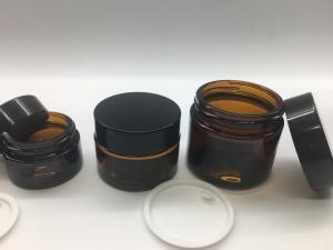 Wholesale Brown Amber Glass Jar 5g - 50g Brown Jar For Face Cream Eyes Cream from china suppliers