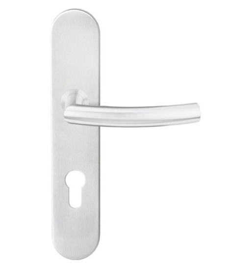 EN1906 door handle sets with spring loaded plate 70-85mm mortice lock center