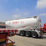 Pneumatic Dry Bulk Powder Cement Semi Trailer Tanker Truck To Mozambique