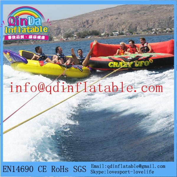 Quality Crazy Inflatable Boats pour Water Ski Sports inflatable UFO/inflatable water towable for sale