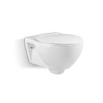 3L 6L Wall Mounted Rimless Toilet Seat P Trap White Color Ceramic