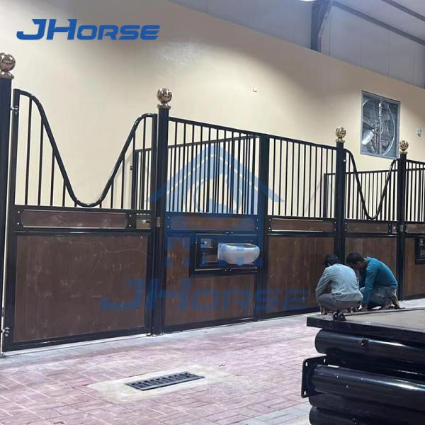 Weatherproof European Horse Stalls For Farms Pine Or Plastic Wood And Durable