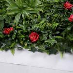Decorative Anti UV Artificial Plant Wall Panel 4*25 For Outdoor Synthetic