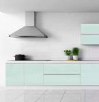 Eco-friendly 6mm Decorative Lacquered Glass Workstation Partitions for