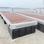 Commercial Marine Floating Docks HDPE Aluminum Boat Berth Extruded 500mm