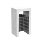 EN840 Certificate Stand Lid 30L Steel Outdoor Trash Can