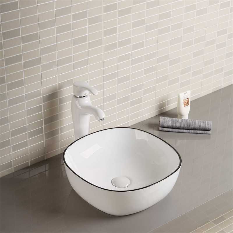 300mm Seamless Bathroom Sink And Countertop Basin Bowl Grey White Black