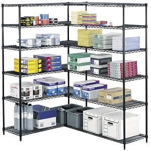 Wholesale Office Supplies Metal Storage Shelves Heavy Duty Adjustable 4 Tier Wire Rack from china suppliers
