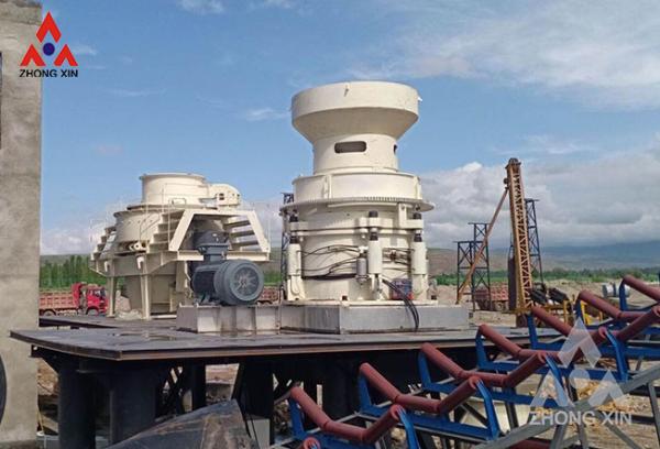 High capacity cone crusher plant factory gravel hydraulic cone crusher in mining