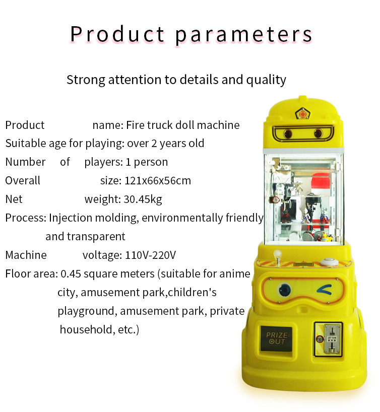 Adorable Children's Large Commercial Coin-operated Doll Arcade Game Machine