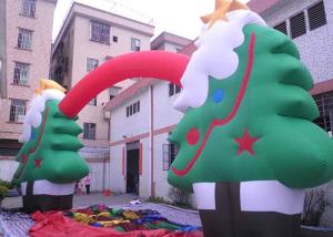 Wholesale Oxford Cloth Customized Advertising Inflatables Christmas Tree / Arch For Festival from china suppliers