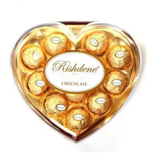 Wholesale T12 Heart Shape Gift Boxed Nut Compound Chocolate Ball Golden Paper Wrapped from china suppliers