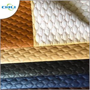 Wholesale Artificial PVC Leather Fabric Non Woven Long Durability Chunky Elegant from china suppliers
