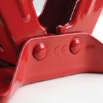 Red 1.5 Ton Scissor Jack for Car Repair Max Height 385mm Minimum Height 105mm