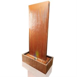 Wholesale Garden Corten Steel Vertical Wall Water Feature Fountain With LED Lights from china suppliers