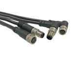 Customized length Free End outdoor cable M8 Connector 4pin Female Waterproof