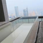 Durable Family Swimming Pool AUPOOL Modern Design Outdoor Clear Acrylic Swimming