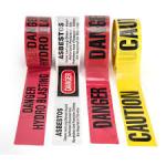Plastic Barrier Tape PE Yellow Material Polyethylene Non Adhesive Warning Tape