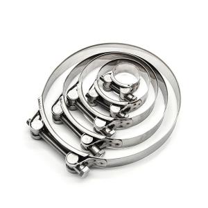 Wholesale Polished Stainless Band Clamps All Stainless Steel Hose Clamps For Pipes Stainless Steel Hose Clips from china suppliers
