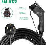 32A 7kw Portable EV Charging Station SAE J1772 Level 2 NEMA14-50