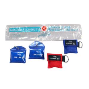 Wholesale Mini Cpr Face Shield Mask Keychain Resuscitation Mouth Barrier With Gloves from china suppliers