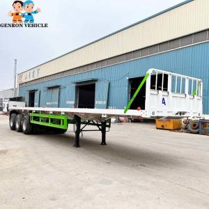 Wholesale Durable Bulk Cargo Load Flatbed Semi Trailer For East Africa from china suppliers