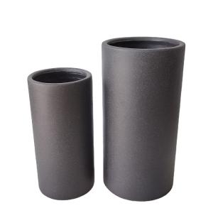 Wholesale Lightweight Cylinder-shaped Fiber Stone Garden Pot Size 1 30*30*60cm Weight 2 12.15kg from china suppliers