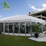 Outdoor Exhibition Hexagon Marquee Tent PVC Resistant Roof For White Events