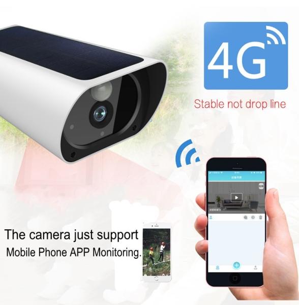 1080P 4G Solar Wifi Security Camera Ourdoor IP67 With Night Vision Motion
