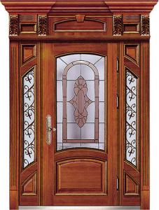 Wholesale steel wood security armored door from china suppliers