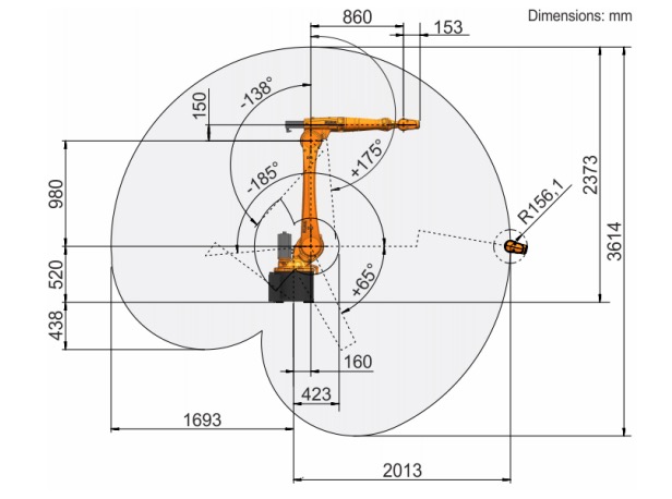 KR 16 R2010 Kuka Robot Arm 6 Axis 16kg For Welding Equipment