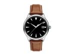 Super Swiss Luminous Leather Stainless Steel Watch , Rose Gold Waterproof Watch