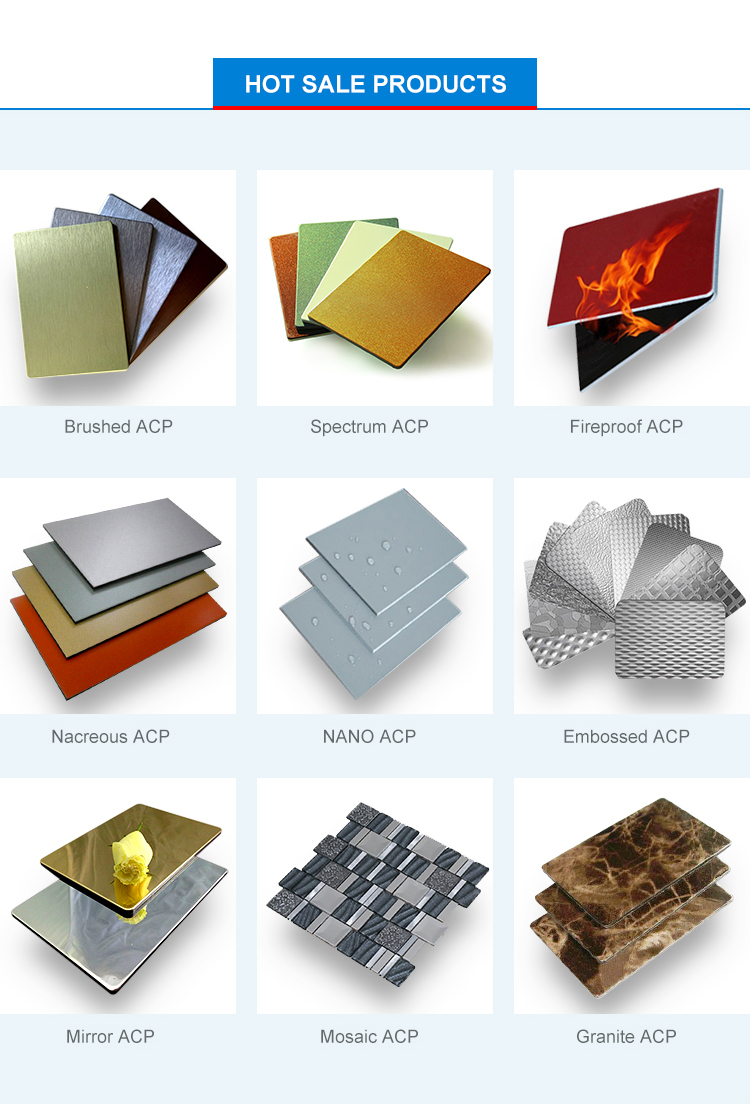 4mm 0.3mm FEVE Decorative Aluminum Wall Panels PVDF Coated Aluminium Composite Panel
