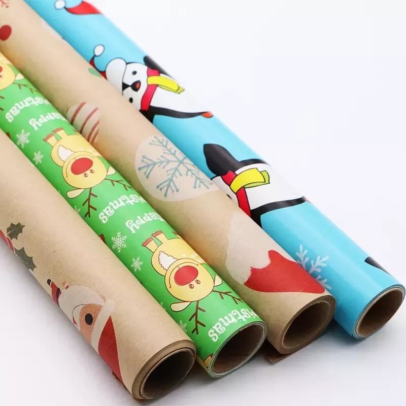 Elegant Printed Gift Wrap Paper Laser Printed Fine Patterns Customized Size