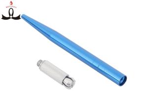 Wholesale Stainless Steel Light Blue Manual Tattoo Pen Permanent Makeup Hairstroke Hand Tool from china suppliers